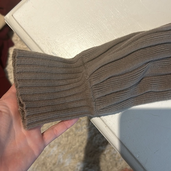 Wilfred ballon sleeve cardigan dark grey/beige undertones - Picture 4 of 4